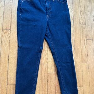 Express Dark Blue Women's Skinny Jeans